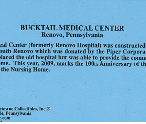 Bucktail Medical Center Block Back_The Greater Renovo Area Heritage Park